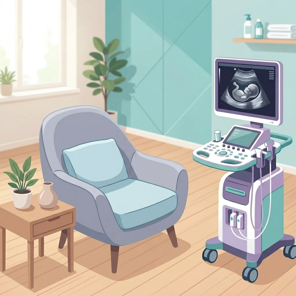 Anisa Medical Ultrasound Room Illustration